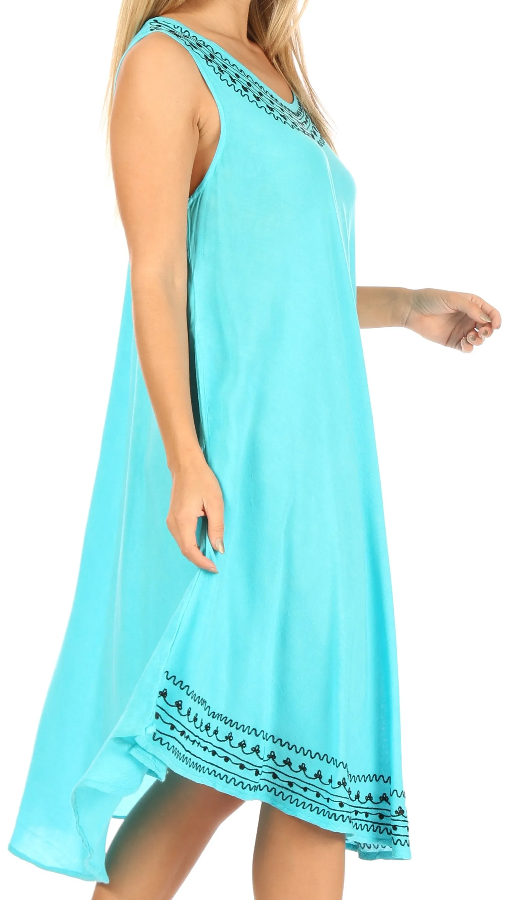Sakkas Everyday Essentials Caftan Tank Dress / Cover Up