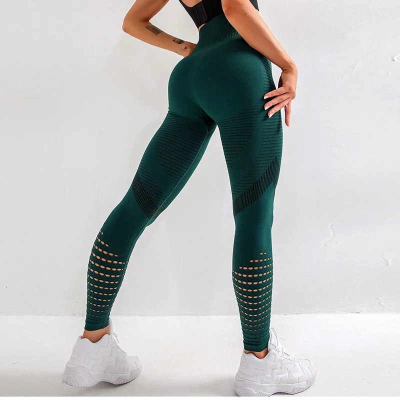 Sexy High Waist Cutout Bodycon Skinny Leggings Pants