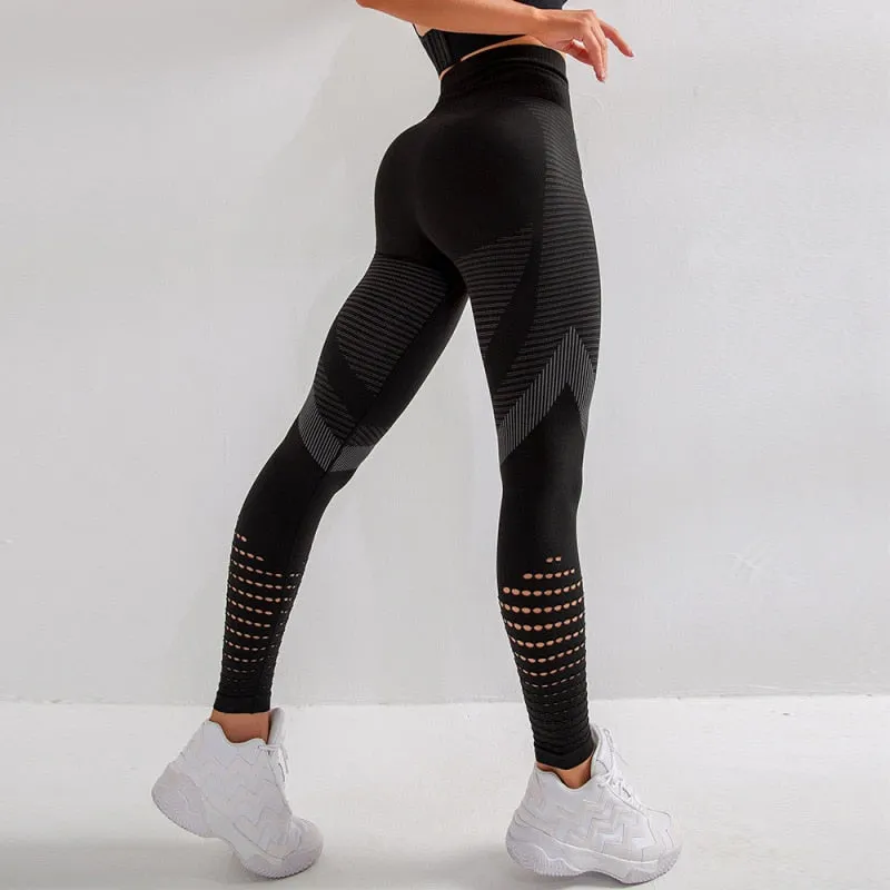 Sexy High Waist Cutout Bodycon Skinny Leggings Pants