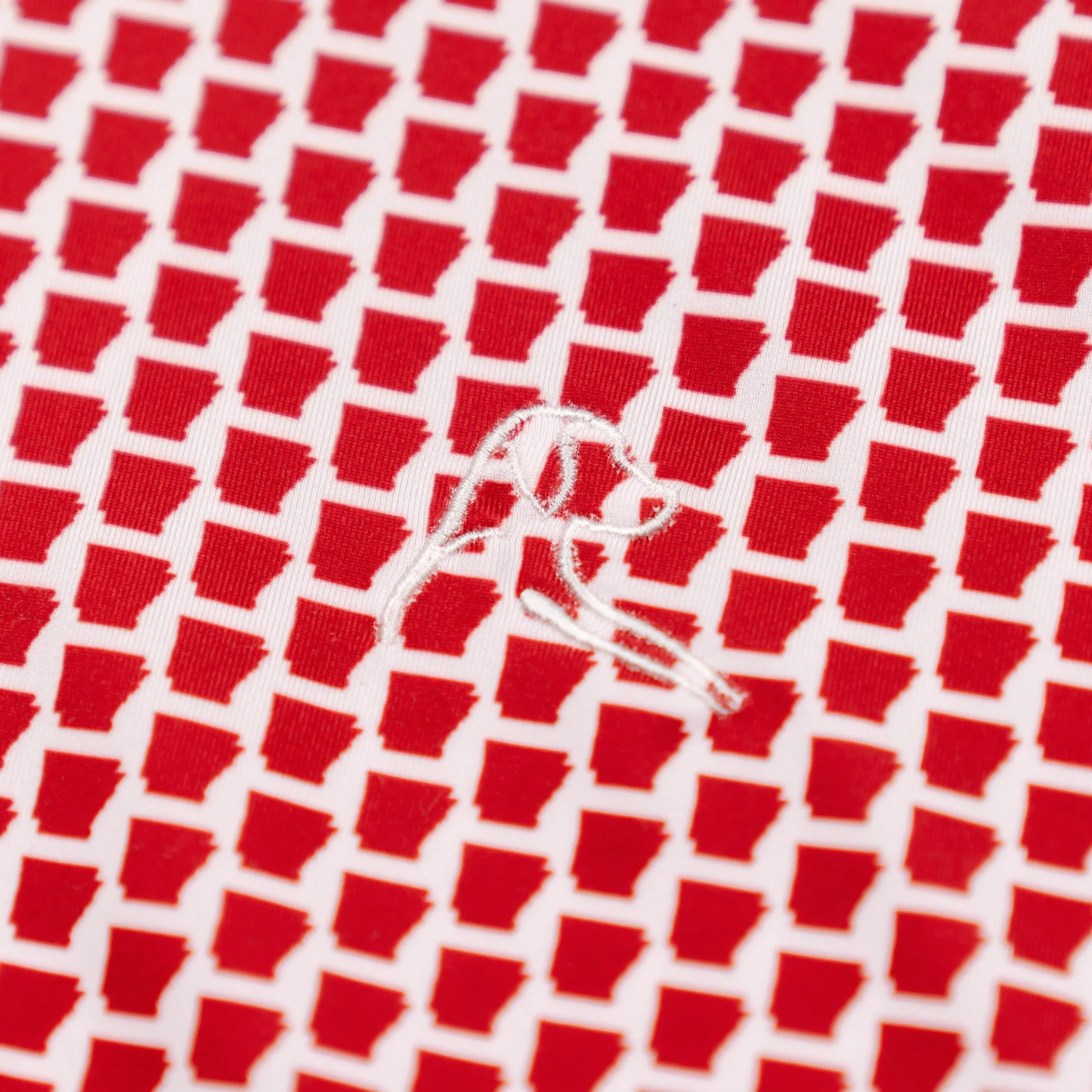 The Natural State | Performance Polo | The Natural State - Crimson Red/White