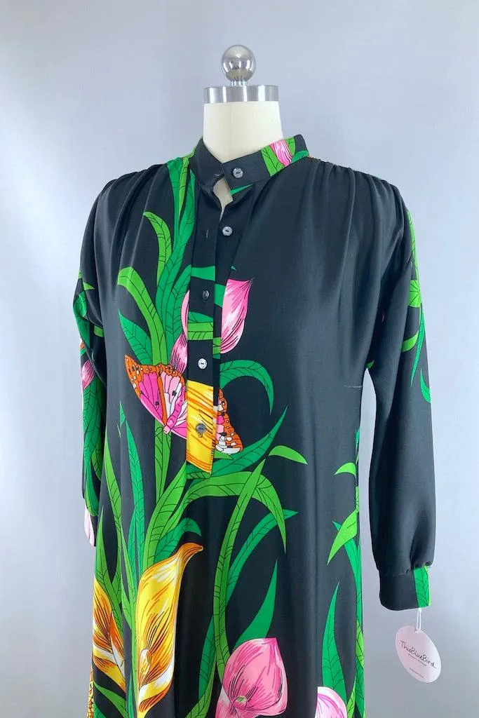 Vintage Butterfield 8 Butterfly Dress