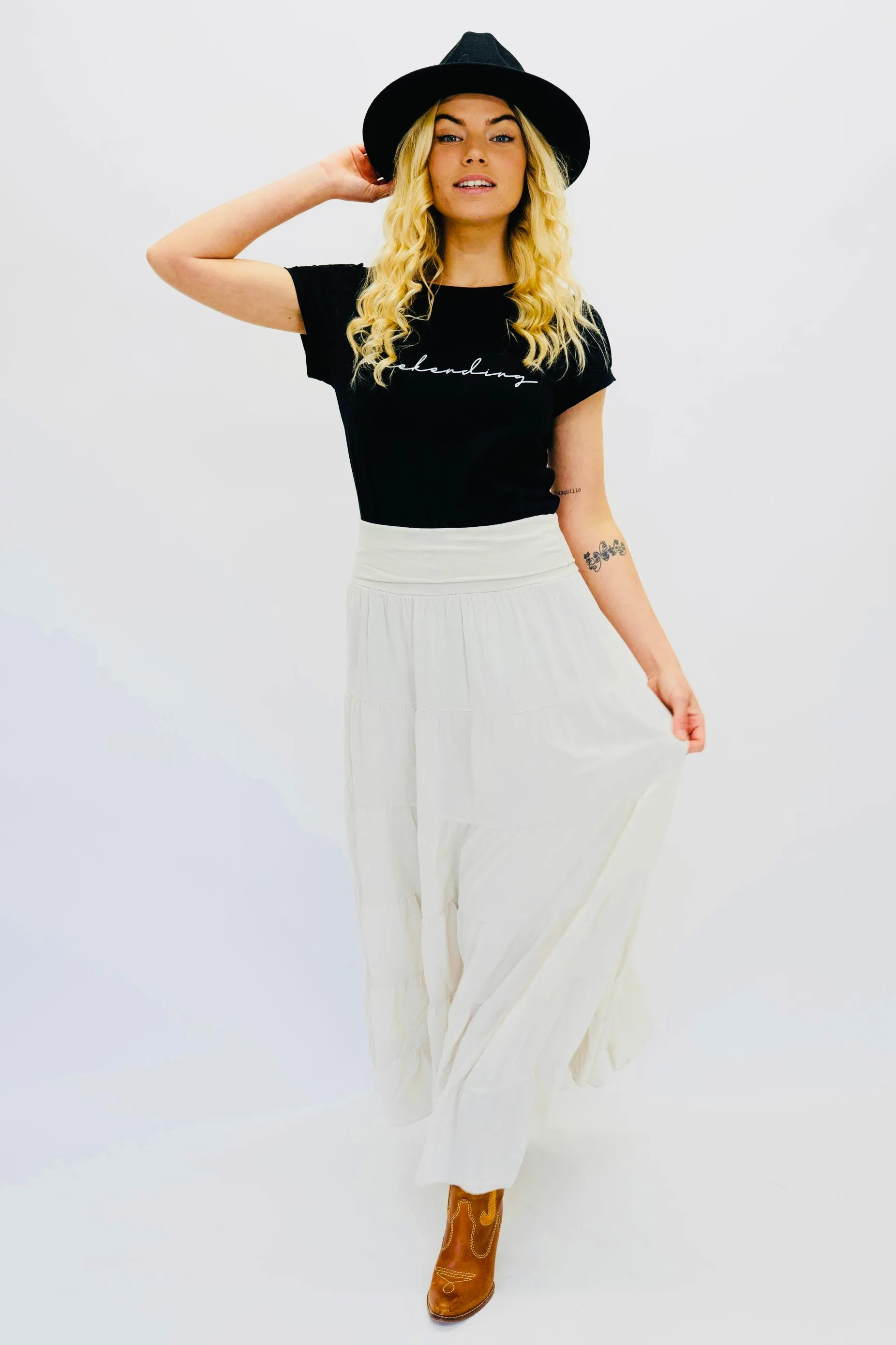 Weekending T Shirt | Black x White