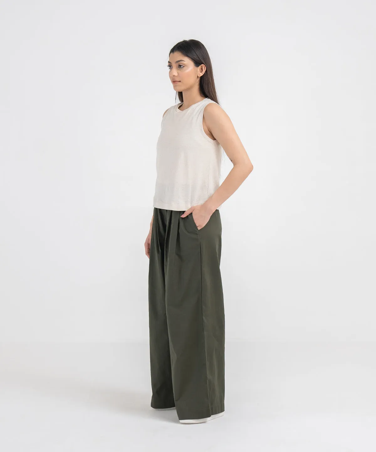 Women's Linen Tank Top