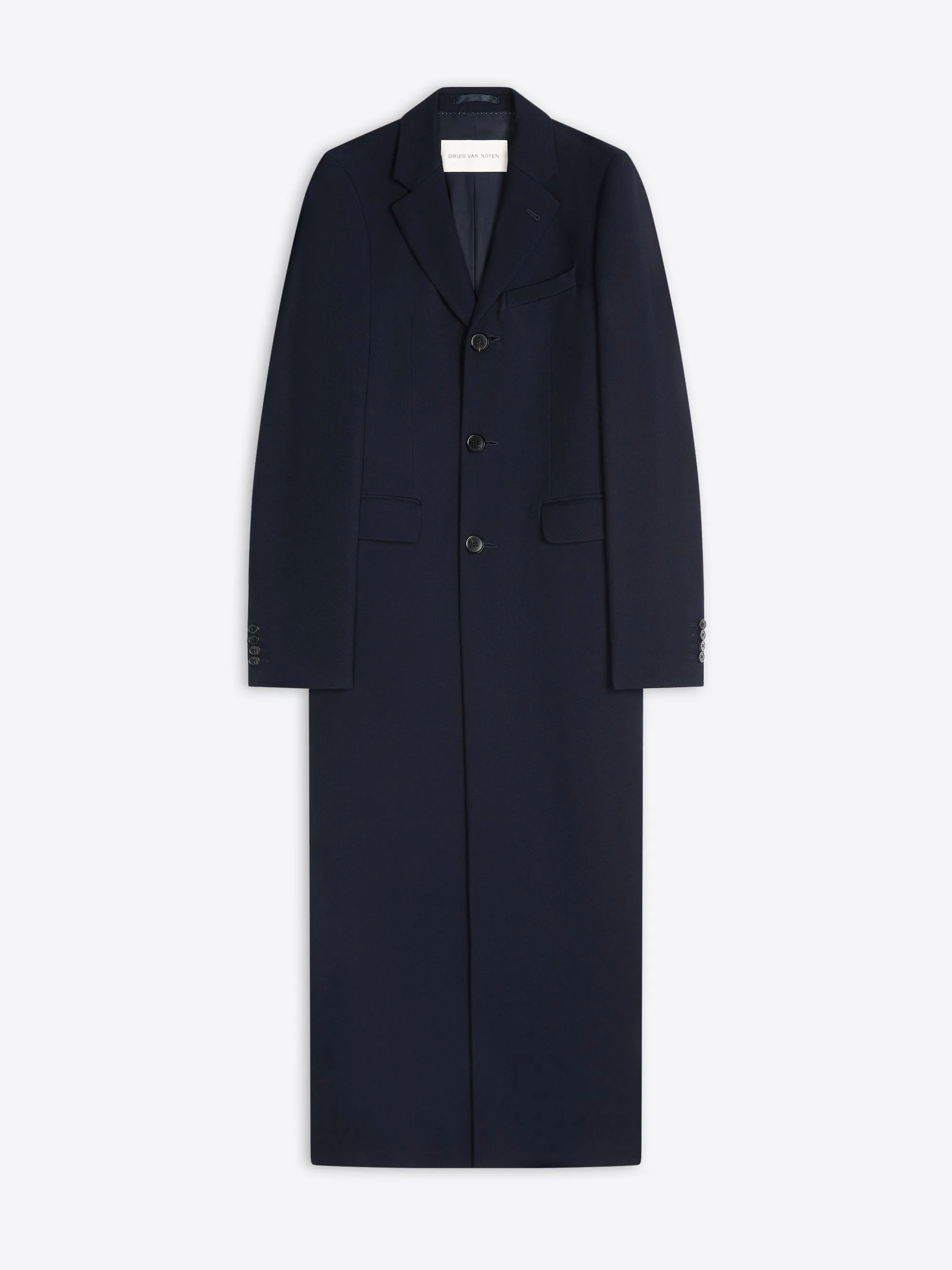 Wool slim fit coat